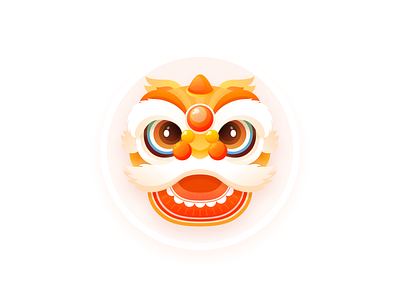 Lion Dance design illustration ui