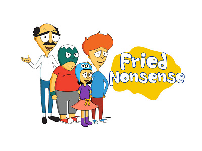 Fried Nonsense Characters animation cartoon character design illustration