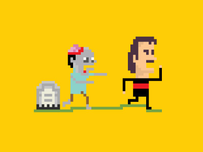Zombie illustration pixel