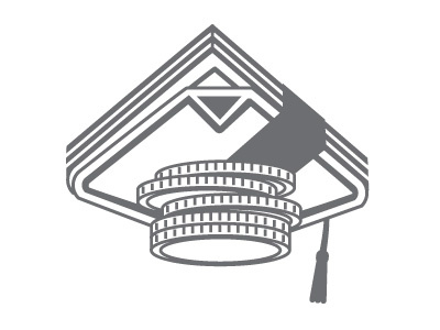 Student loan icon illustration vector