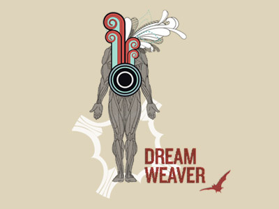 Dreamweaver brown editorial illustration red