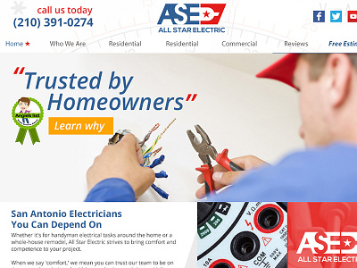 ASE Website web web design