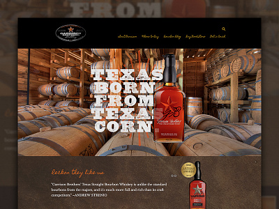 Garrison Brothers design graphic design website whiskey