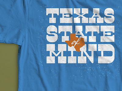 Texas State of mind design shirt shirt design texas typography