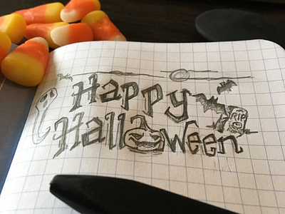 This is Halloween field notes halloween sketch