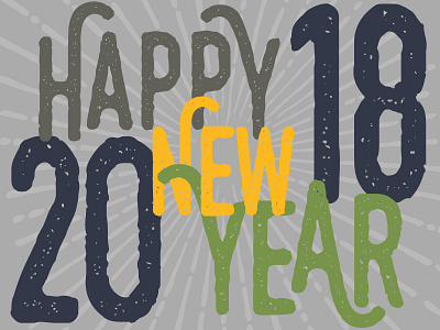 Happy New Year design new type typography years