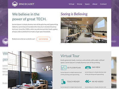 Spacecadet design sketch web design website