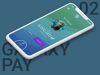 Galaxy Pay app app design pay ui user