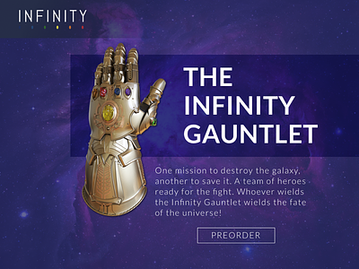 Infinity Gauntlet design infinity gauntlet sketch web design website