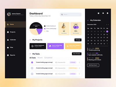 🚀 Productivity Dashboard for freelancers analytics dashboard design freelance freelancer kanban product design productivity ui uidesign ux