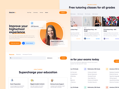 EduLink | EdTech Start-Up Landing Page