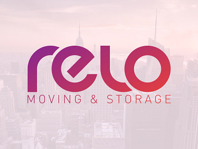 Relo Moving and Storage brand identity branding design logo logodesign moving company