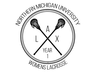 NMU Girls Lacrosse whip college logo michigan nmu northern michigan university sport womens lacrosse