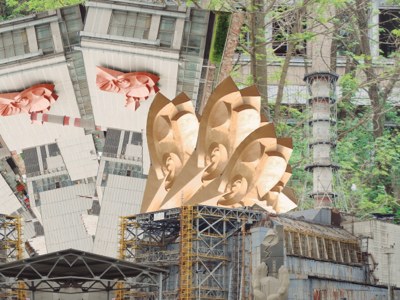 Cherno I chaos chernobyl collage exhibition project revisit
