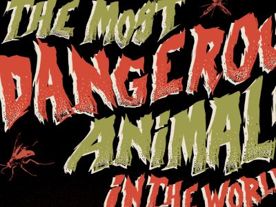 Dangerous Animals danger horror movie theme typeography