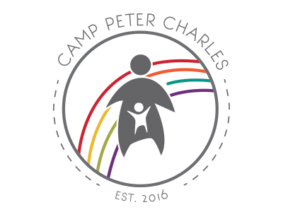 Camp Peter Charles branding camp identity logo