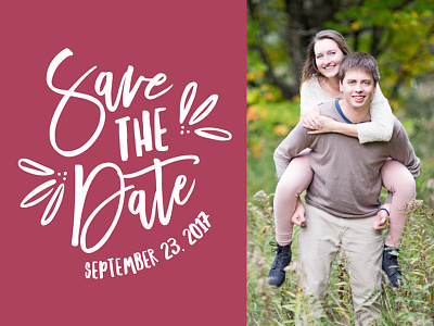 Personal - Save the Date illustrator photoshop postcard save the date