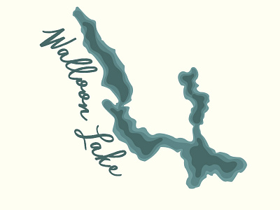 Walloon Lake boyne city lake levels michigan petoskey topography vector water