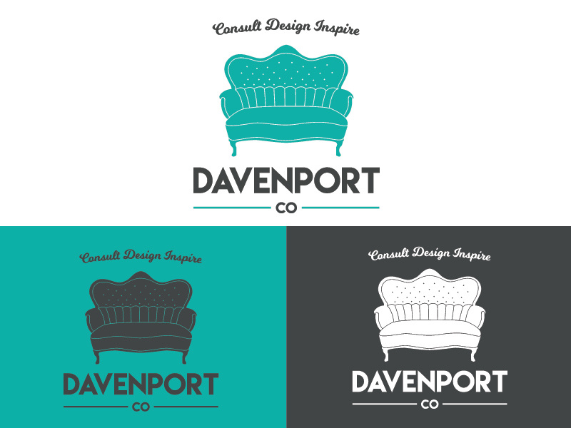 Client Rebrand design illustrator identity branding logo furniture couch