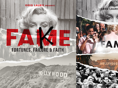 FAME branding church design graphic design hollywood movie religious social