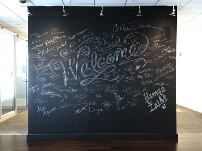 Chalk Welcome Sign