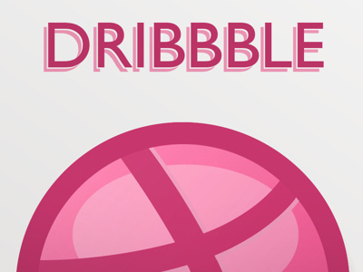 Dribbble ball dribbble pink