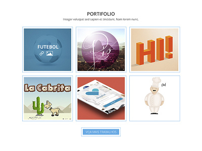Site modelo Portifolio site web
