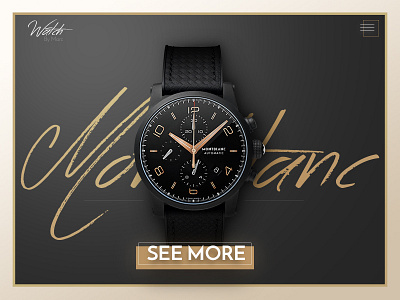 Daily UI challenge #003— Landing Page 003 dailyui landing page watch