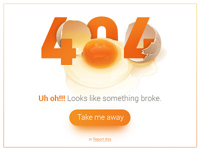 Daily UI 008 - 404 page 007 404 challenge dailyui egg page