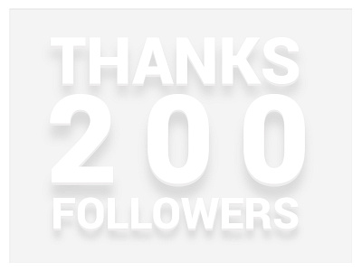 Thanks 200 Followers followers thanks