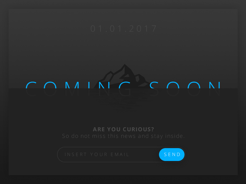 Daily UI 048 - Coming Soon soon coming dailyui challenge 047