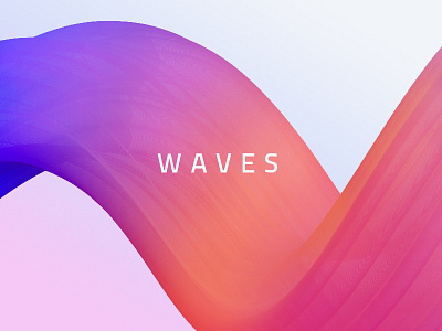 Waves gradient illustrator waves