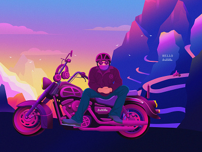 Hello Dribbble design illustration