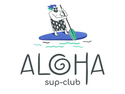 Logotype for SUP-club ALOHA