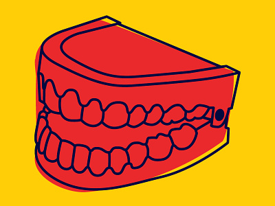 Chattering Teeth design illustration illustration design vector