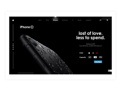 iPhone SE 2020 Apple store landing page