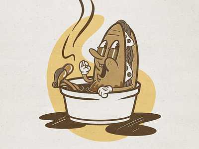 French Dip cartoon characterdesign food funny illustration illustrator silly