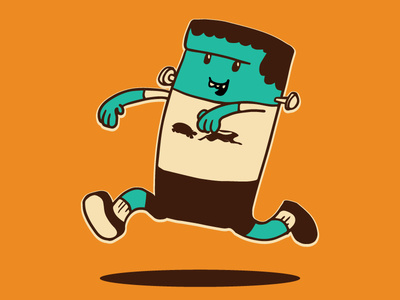Frankie Mascot for a Halloween Run