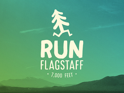 Run Flagstaff brand branding icon identity illustrator logo logo design type typograghpy website