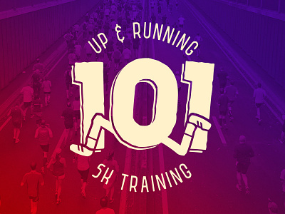 101 5K Training - Tee Graphic brand branding icon identity illustrator logo logo design teeshirt type typography