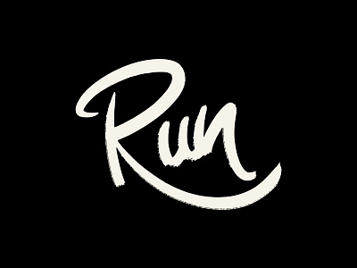 Run brush lettering hand lettering calligraphy cintiq lettering script typography wacom