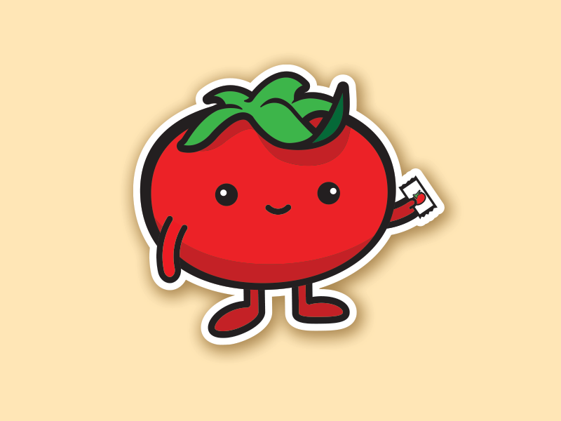 Lil' Tomato graphic design fun character design cartoon illustration