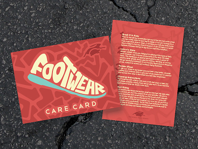 Footwear Care Card