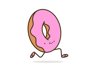 Donut Run Mascot character design graphic design illustration mascot