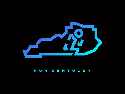 Run Kentucky - Tee Concept emblem graphic design icon logo logo design seal symbol