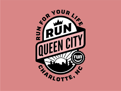 Queen City Badge badge badge design branding graphic design logo logo design vector