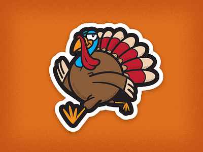 Turkey Sticker graphic design illustration illustrator vector