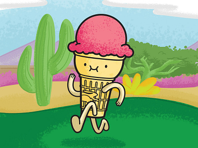 2020 Ice Cream Run Mascot