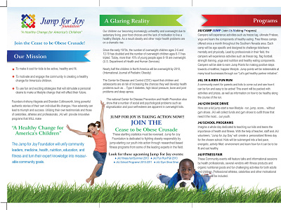 Jump 4 Job brochure back side brochure graphic design print media typography