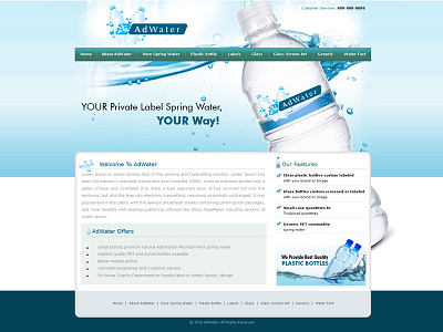 Adwater branding design graphic design logo ui ux